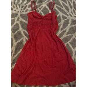 Red American Eagle Knot Top Mini Dress